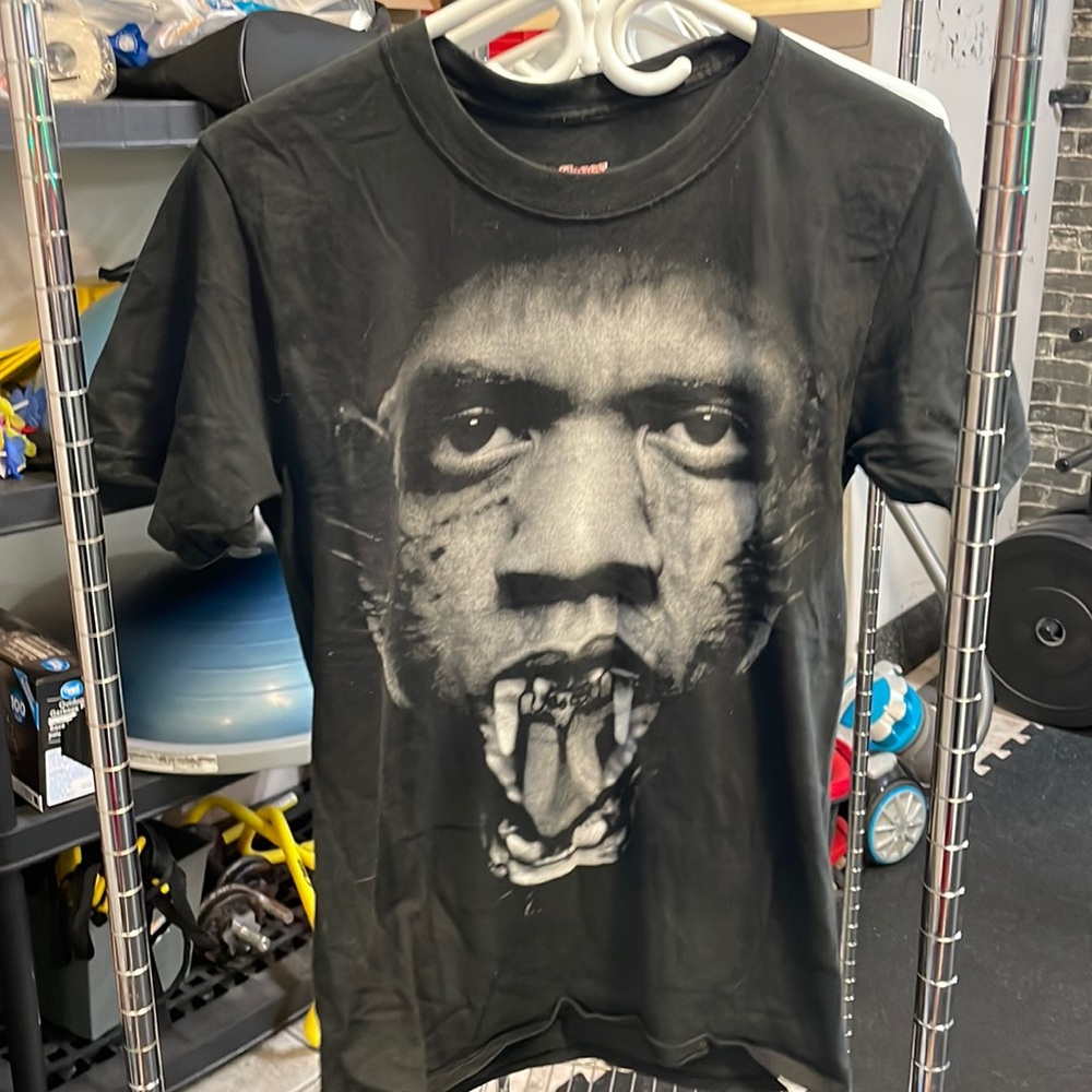 Very RARE wacth the throne t shirt 👑kanye west and jay -z blend together .